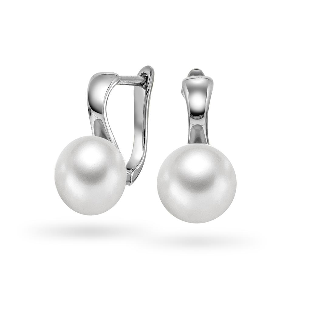 Pan Jewelry, Øredobber i 925 sølv med syntetisk perle