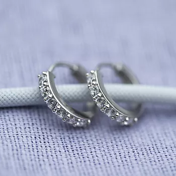 Bilde nummer 3 av Pan Jewelry, Øreringer i sølv med zirkonia