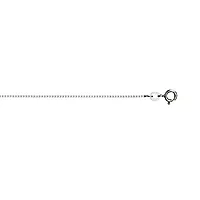 Veneziansk kjede i 925 rhodinert sølv 1 mm, 34-60 cm