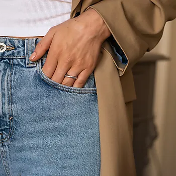 Bilde nummer 3 av Ring i 925 sølv med zirkona