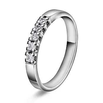 Sonja alliansering i 585 hvitt gull med 0,25 ct TWVS