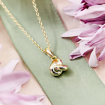 Bilde nummer 2 av Pan Jewelry, Knute smykke i forgylt 925 sølv