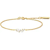 Armbånd i 925 forgylt sølv med skjellperler