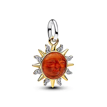 Charms med virvlende sol
