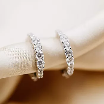 Bilde nummer 2 av Pan Jewelry, Øreringer i 925 sølv med zirkonia