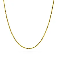 Hvete kjede i 925 forgylt sølv, 45 cm