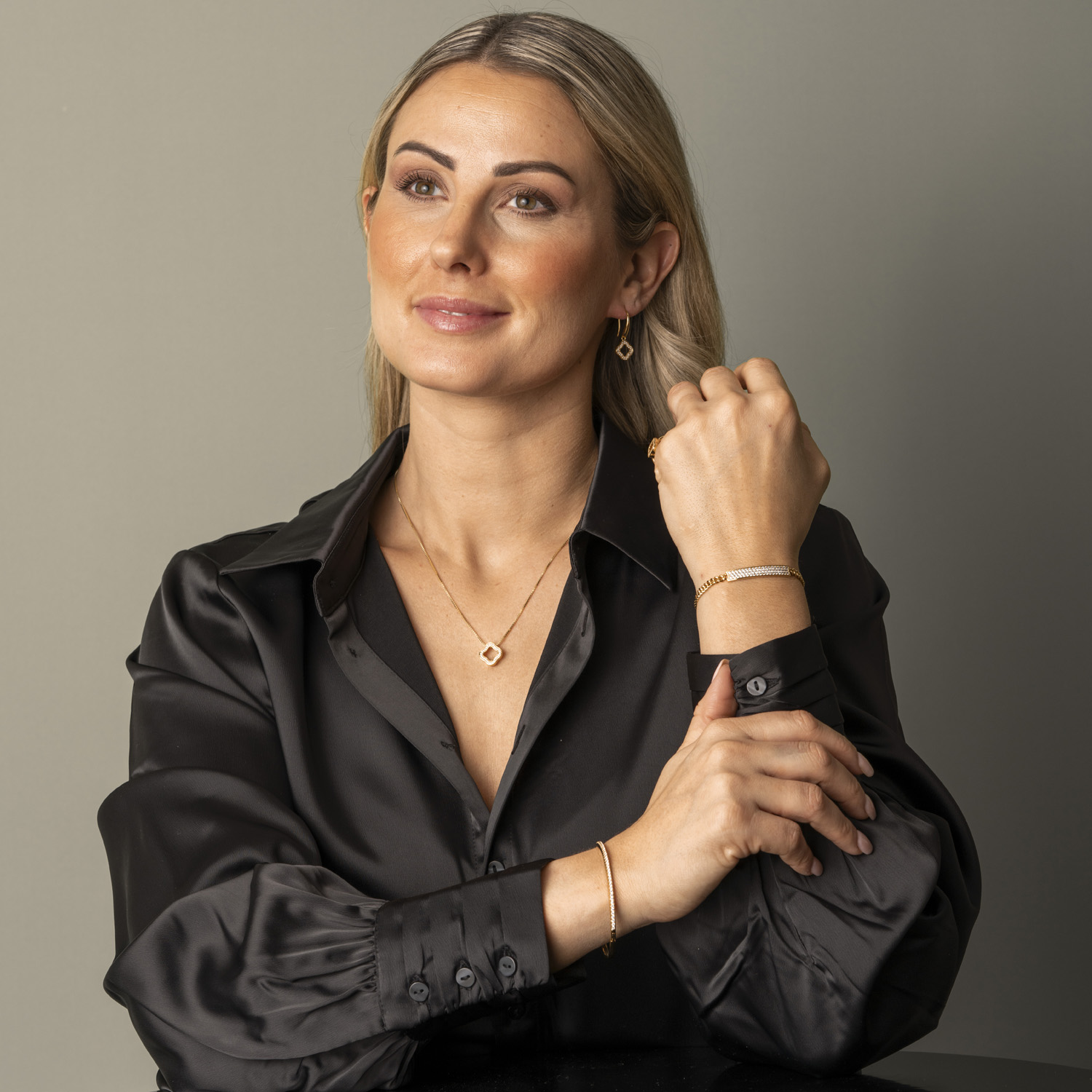 Bilde nummer 3 av Pan Jewelry, Armring i 925 forgylt sølv med zirkonia
