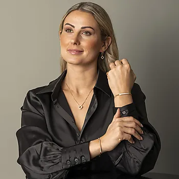 Bilde nummer 3 av Pan Jewelry, Armring i 925 forgylt sølv med zirkonia