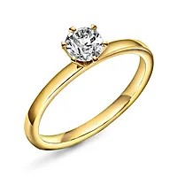 Contessa LAB diamantring 585 gult gull 0,50 ct