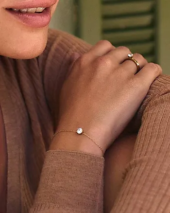 Bilde nummer 2 av Crown armbånd i forgylt stål med zirkonia
