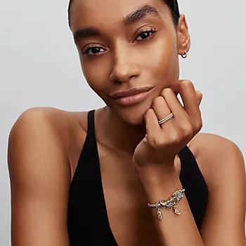 Bilde nummer 3 av Disney charms i 925 sølv med skjell og LAB diamant 0.012 ct