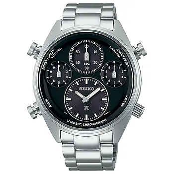 Seiko, Prospex Speedtimer Solar herreklokke med stållenke og kronograf