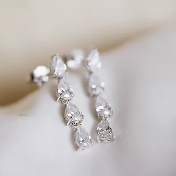 Bilde nummer 2 av Pan Jewelry, Øredobber i 925 sølv med zirkonia