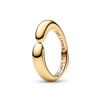 Disney ring i forgylt med Ole Brumm klem