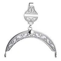 Veskelås i oksidert sølvplett