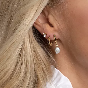 Bilde nummer 2 av Pan Jewelry, Øreringer i 585 gult gull