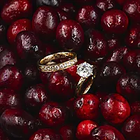 Bilde nummer 5 av Radiant LAB diamantring i 585 gult gull 0,54 ct