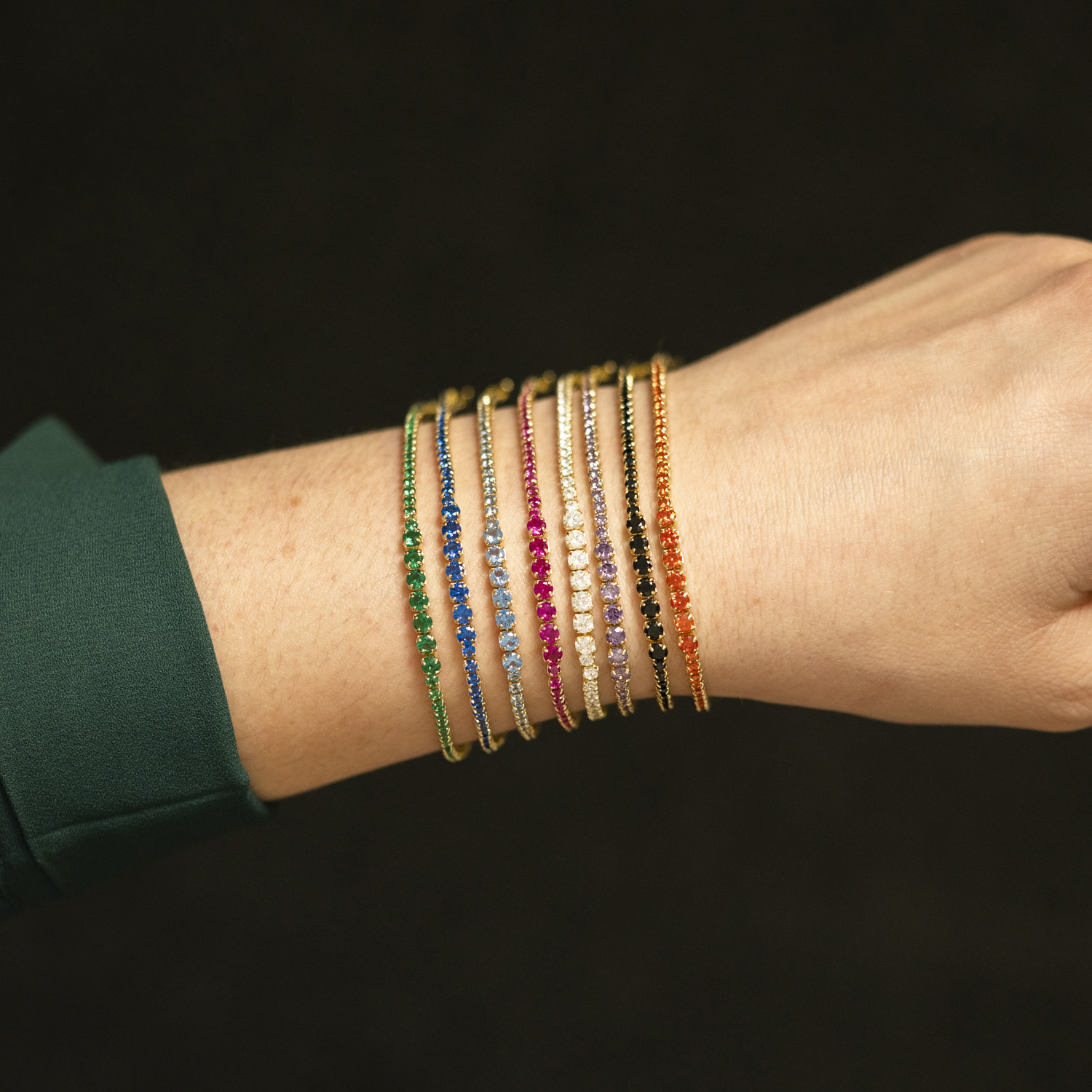 Bilde nummer 4 av Pan Jewelry, Armbånd i forgylt 925 sølv med rosa zirkonia