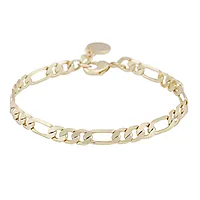 Liddy figaro armbånd i forgylt messing