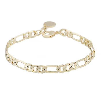 Liddy figaro armbånd i forgylt messing