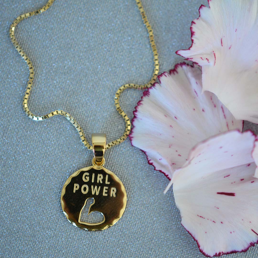 Bilde nummer 2 av Pan Jewelry, Smykke i  forgylt 925 sølv GIRL POWER