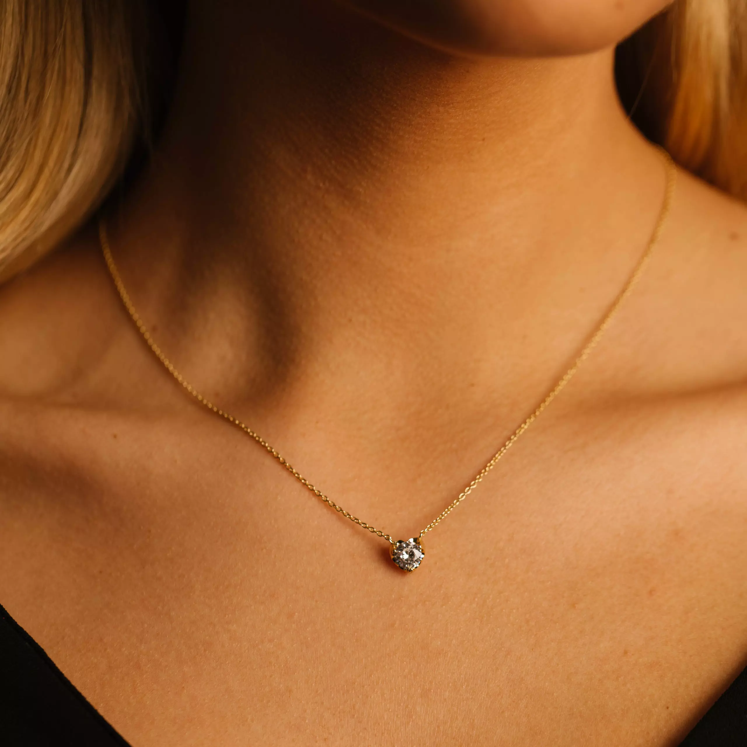 Bilde nummer 4 av Pan Jewelry, Smykkesett i 925 forgylt sølv med zirkonia og hjerter