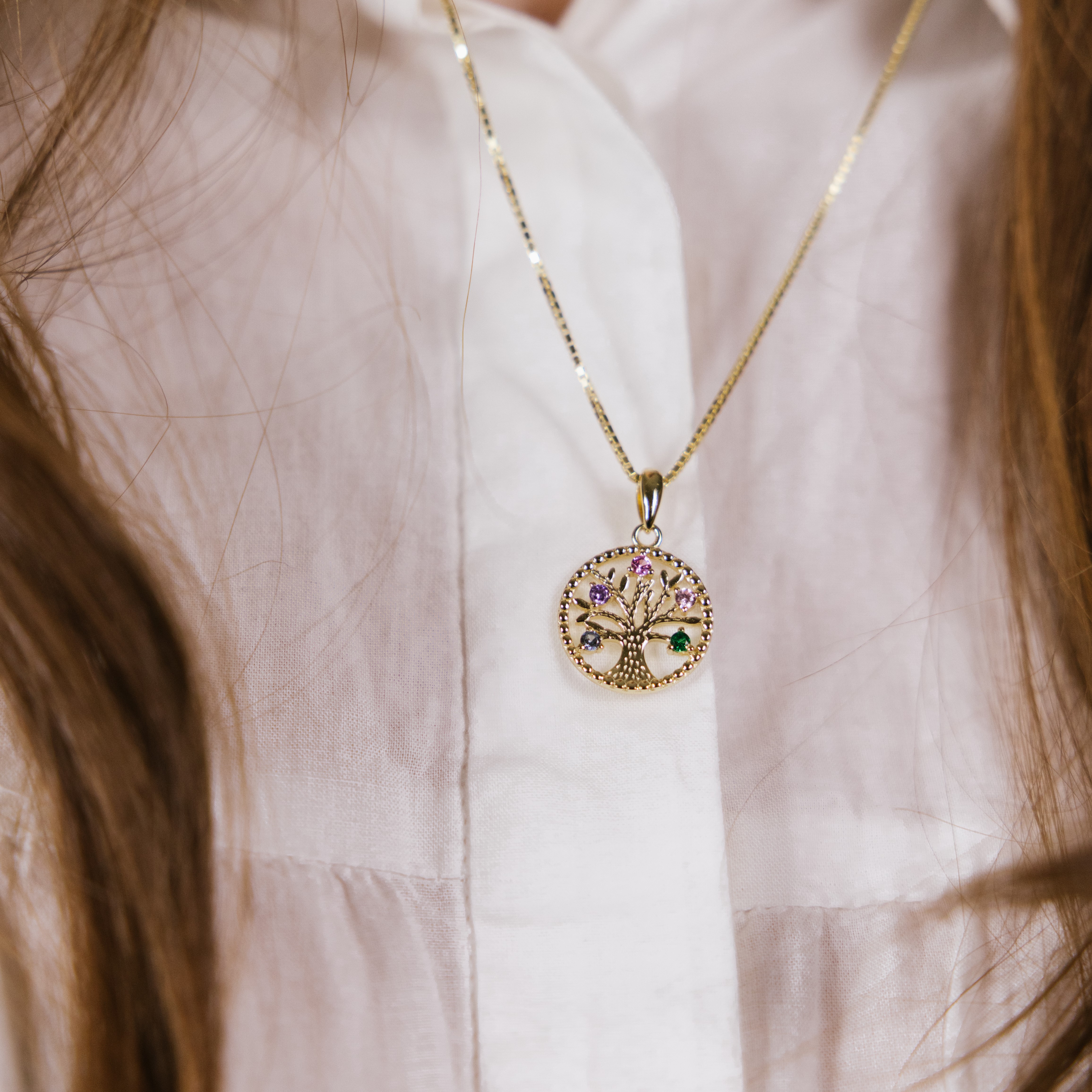 Bilde nummer 2 av Pan Jewelry, Smykke i forgylt 925 sølv med livets tre