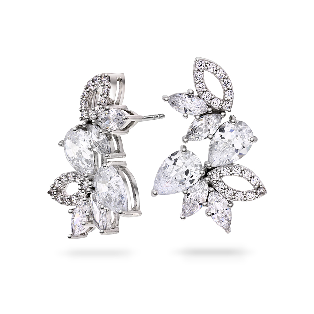 Pan Jewelry, Øredobber i 925 sølv med zirkonia