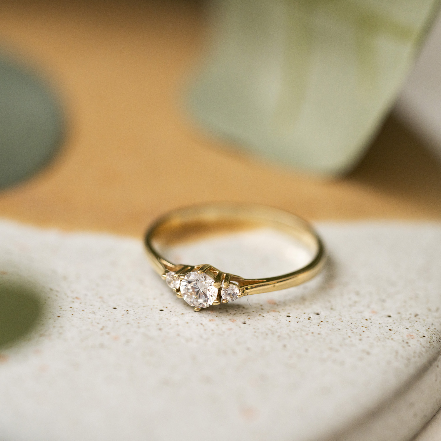 Bilde nummer 3 av Pan Jewelry, Ring i 585 gult gull med zirkonia
