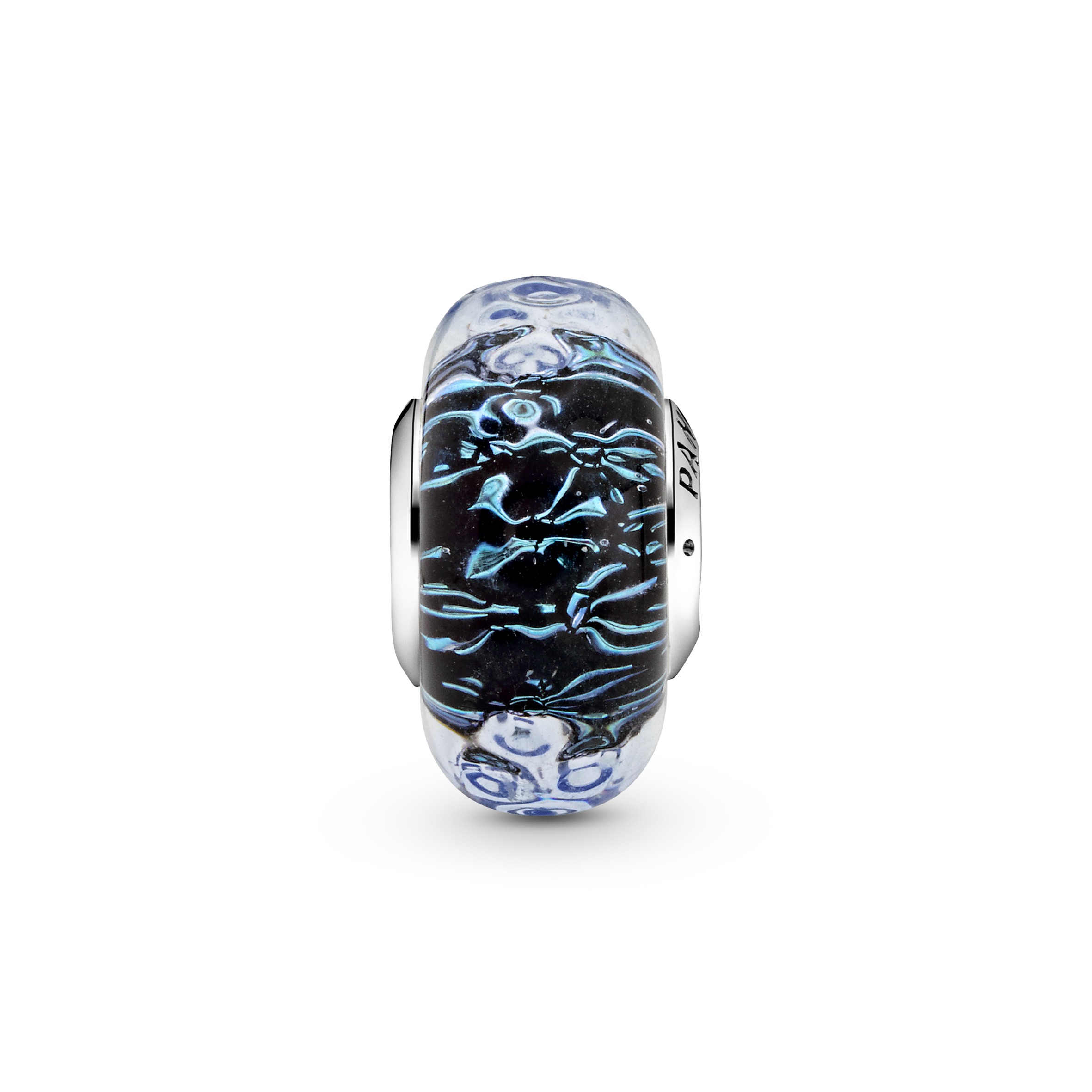 Pandora Moments, Charm i 925 sølv med blått muranoglass