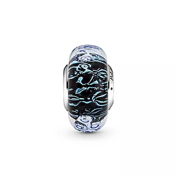 Pandora Moments, Charm i 925 sølv med blått muranoglass