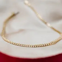 Bilde nummer 3 av Tennisarmbånd i 375 gult gull med diamanter 0,54 ct, 20 cm