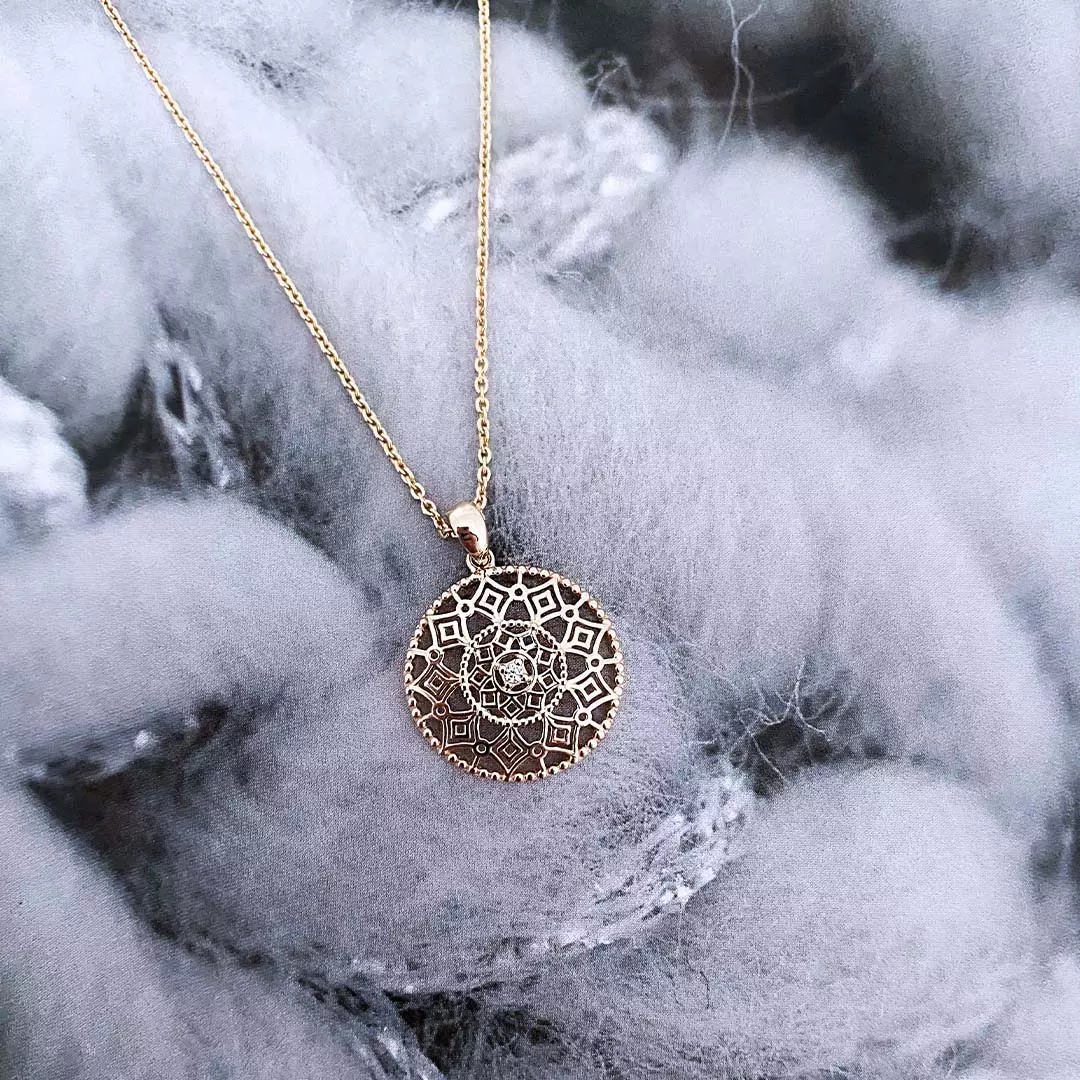 Bilde nummer 4 av Pan Jewelry, Anheng i 585 gult gull med zirkonia