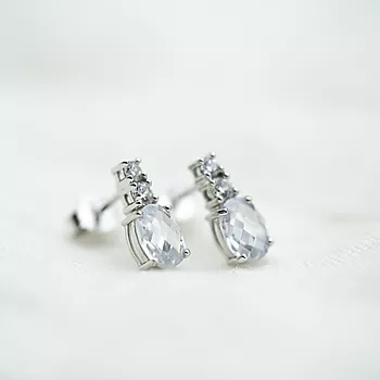 Bilde nummer 2 av Pan Jewelry, Øredobber i sølv med zirkonia