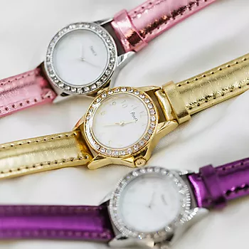Bilde nummer 3 av Panex, Barneklokke med rosa skinnimitert rem