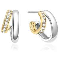 Bilde nummer 3 av Øreringer i 925 flerfarget sølv med zirkonia