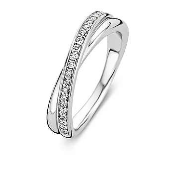 Ti Sento, Ring i 925 sølv med zirkonia