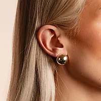 Bilde nummer 2 av Bennet øredobber i forgylt messing