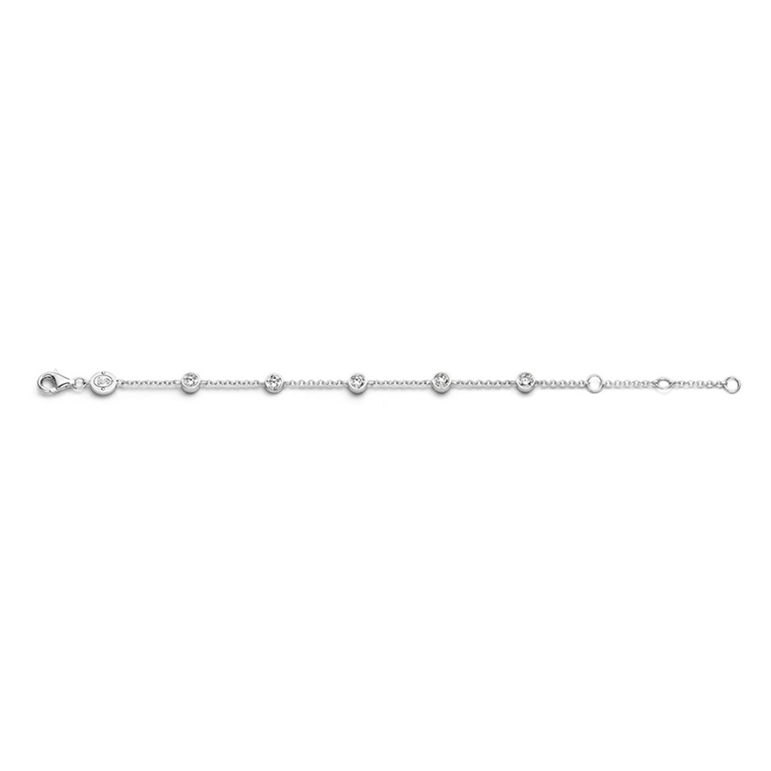 Bilde nummer 2 av Ti Sento, Armbånd i 925 sølv med zirkonia charms
