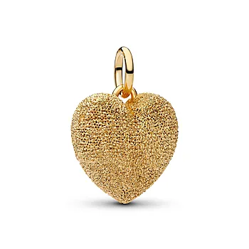 Charms med forgylt hjerte