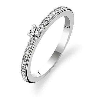 Ti Sento, Ring i 925 sølv med zirkonia