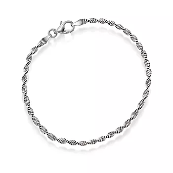 Bilde nummer 3 av Pan Jewelry, Armbånd i rodinert 925 sølv 19 cm