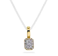 Pan Jewelry, Anheng i 585 gult gull med diamanter 0,15 ct