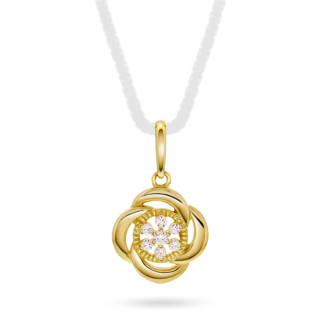 Pan Jewelry, Anheng i 585 gult gull med zirkonia