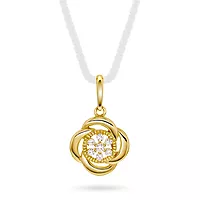 Pan Jewelry, Anheng i 585 gult gull med zirkonia
