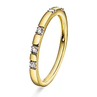 Hedda diamantring i 375 gull 0,08 ct