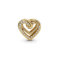Bilde nummer 4 av Charms i forgylt med hjerte
