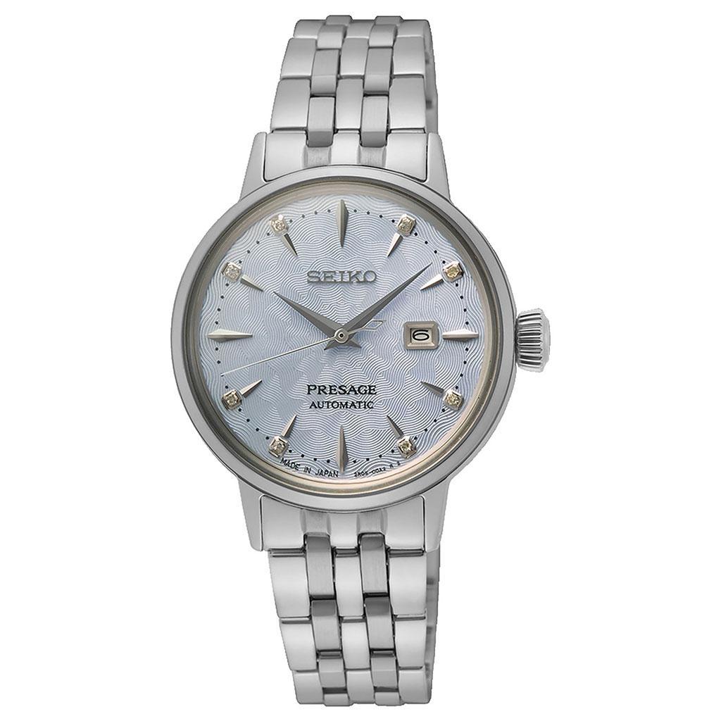 Seiko, Presage Cocktail Time Automatic dameklokke med stållenke og diamanter