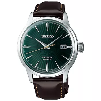 Seiko, Presage Cocktail Time Automatic herreklokke med brun skinnrem