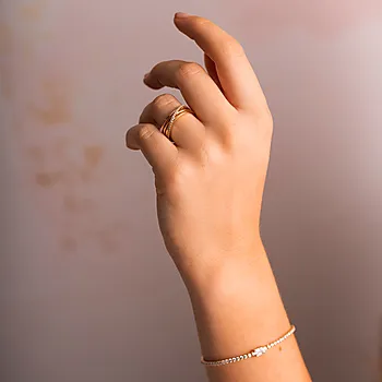 Bilde nummer 3 av Pan Jewelry, Ring i forgylt 925 sølv med zirkonia